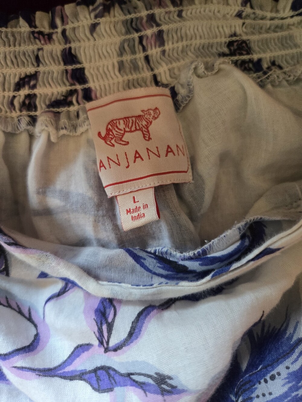 Banjanan Blue & Lavender Floral Skirt